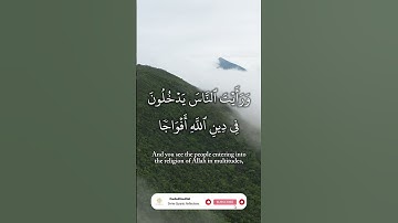 Surah An Nasr (The Divine Help) | سورة النصر #quran #المصحف #quran_alkarim