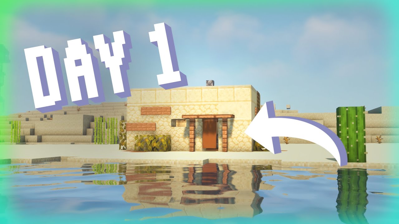 Can I Build This Starter Base On Day 1 In Minecraft 1.18? - YouTube