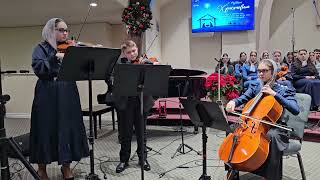 Silent night, Тихая ночь, violins and cello