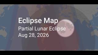 Partial Lunar Eclipse Visualization - August 27 - 28, 2026