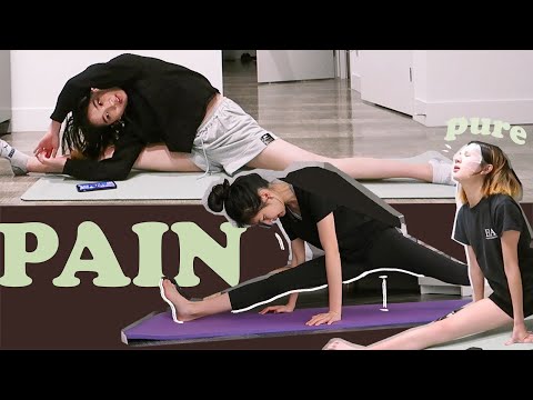 splits in 1 week?? I tried stretching everyday (loll)