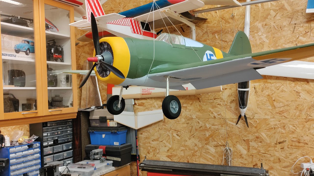Curtiss hawk P-36 1/8 scale test