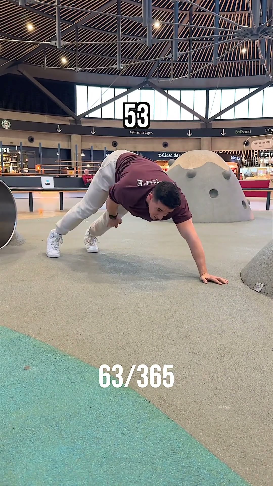 Day 63/365 One more push-up everyday during 1 year ! ?