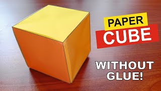 How To Make Paper Cube Without Glue