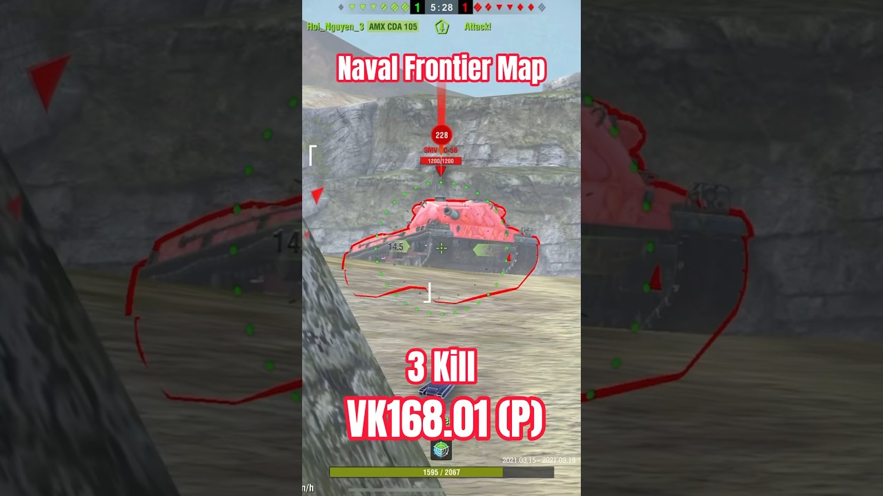 VK168.01 (P) in Naval Frontier Map 