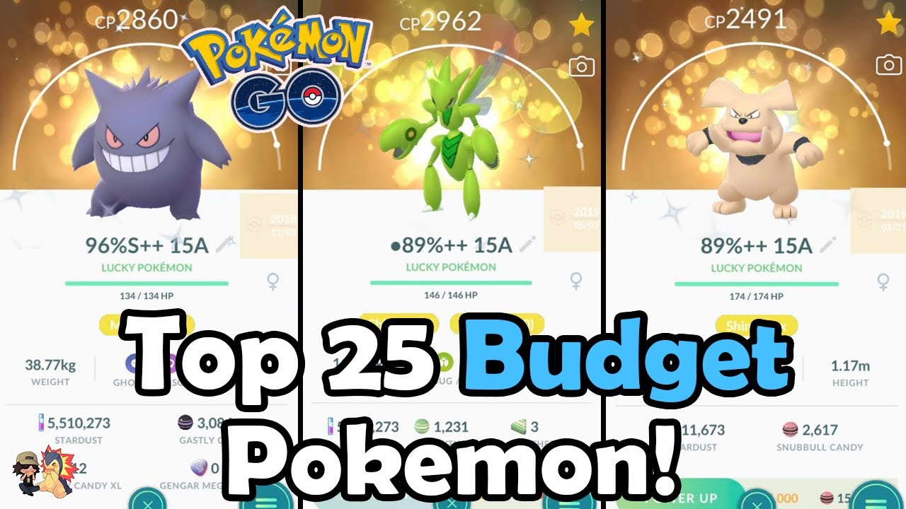 Top 25 Budget Pokemon To Power Up In 21 In Pokemon Go Which Pokemon Are Worth Powering Up Youtube