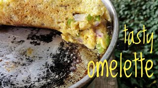 Trangia Recipes: Tasty vegan omelette