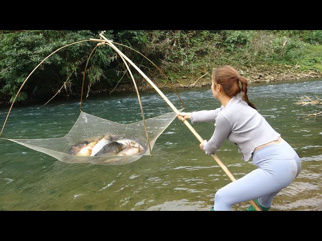 bamboo fishing netting native Upstream & Copper Fly Net  Hellbender Nets S26050902UX5972 Primitive Technology: Make fishing nets