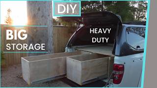 How To Build Large Truck Bed Storage Drawers | DIY