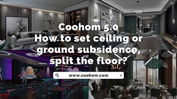 Coohom5.0丨How to set ceiling or ground subsidence, split the floor?