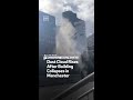 Dust Cloud Rises After Building Collapses in Manchester