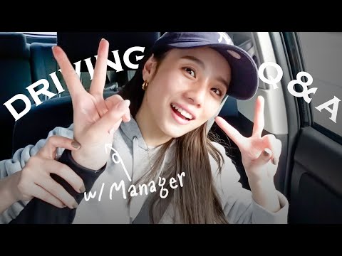 【Vlog】ドライブしながらマネージャーさんとみんなの質問に答えたよ！