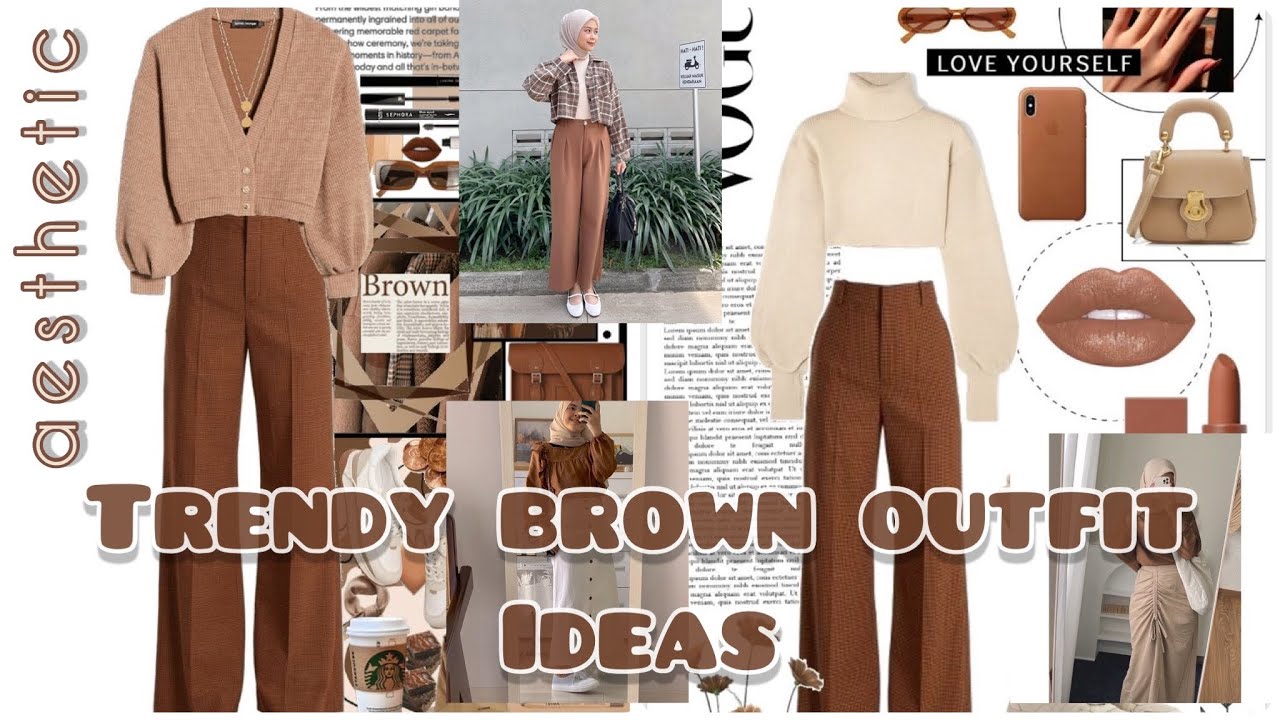 Brown season closet aesthetic y2k outfit ideas #brown #aesthetic