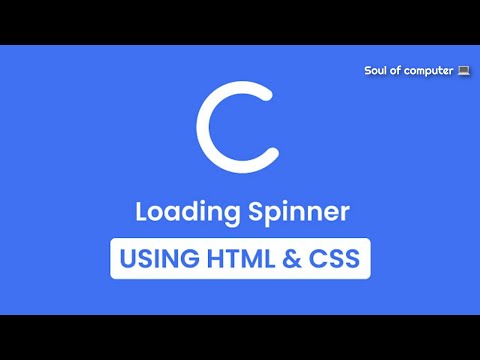 How to make a Loader in HTML & CSS | Website Loading Animation