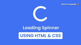 How to make a Loader in HTML & CSS | Website Loading Animation