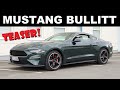 Ford Mustang Bullitt koeajo (TEASER #2) - Amerikan ärjyvä V8-villiponi