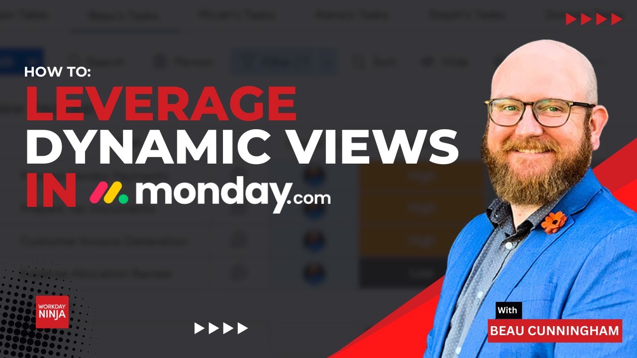 Keep Monday Boards Tidy with Dynamic Views - YouTube