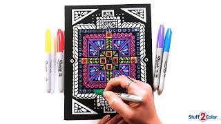 Energetic Fuzzy Coloring Poster Timelapse - Super 18 Pack (Dynamic Edition) by Stuff2Color
