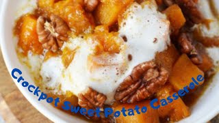 Crockpot Sweet Potato Casserole🍓 !