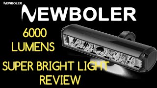 NEWBOLER 6000 LUMENS FRONT LIGHT~POWER BANK REVIEW AND INSTALLATION ON CARRERA VENGEANCE DIY E-BIKE