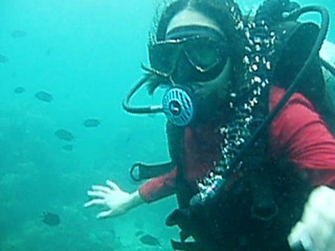 Yin's First Dive Palawan