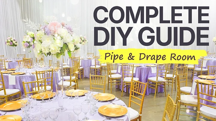 EASY DIY: HOW TO PIPE & DRAPE WEDDING (COVER WALLS 💯)