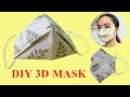 How to Make sewing 3D Face Mask | cách may khẩu trang 3D  bằng vải