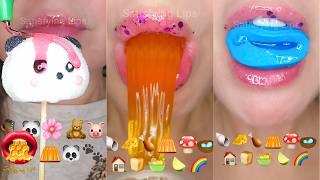 POPULAR! ASMR Satisfying  Eating Emoji Food Challenge screenshot 4