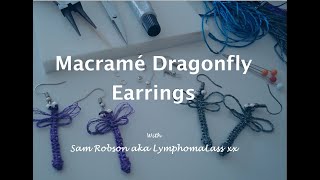 Macramé Dragonfly Earrings