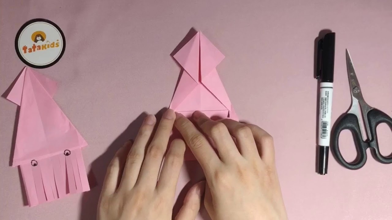 Origami Inkfish. How to make a Cute Inkfish-Creative Origami