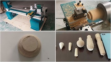 Mini Cnc wood turning lathe for small wood arts working