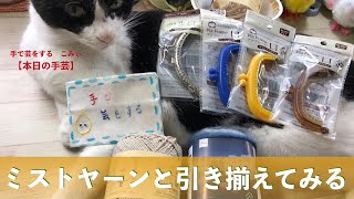 ミストヤーンと引き揃えてみる【本日の手芸】today's handicraft