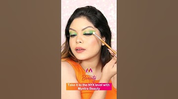 Dramatic Eye Makeup Transformation Ft. NYX Palette | Glam Look 2023 | Myntra Beauty #shorts
