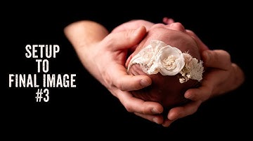 Baby in parents hands NEWBORN PHOTOSHOOT Tutorial | Setup to final image #3