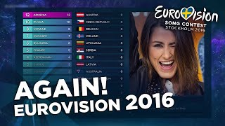 Eurovision 2016 Again! | Grand Final Show & Voting