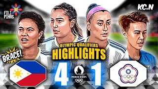 Philippines vs Chinese Taipei Highlights | AFC Womens Olympic Qualifiers