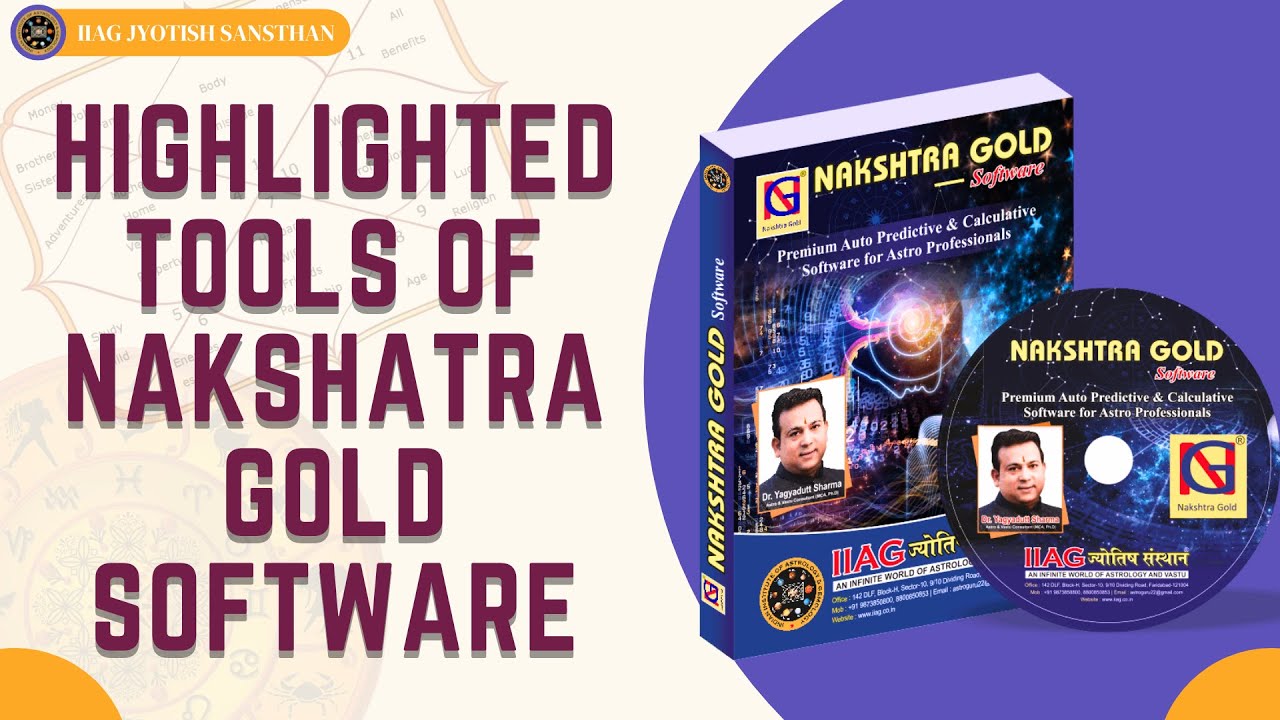 Hightlighted Tools of Nakshatra Gold Software | Dr. Yagyadutt Sharma ...