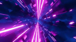 Famous Neon Pink and Purple Tunnel with Cubes | Futuristic Loop Animation | No Copyright | Free Download Net Worth