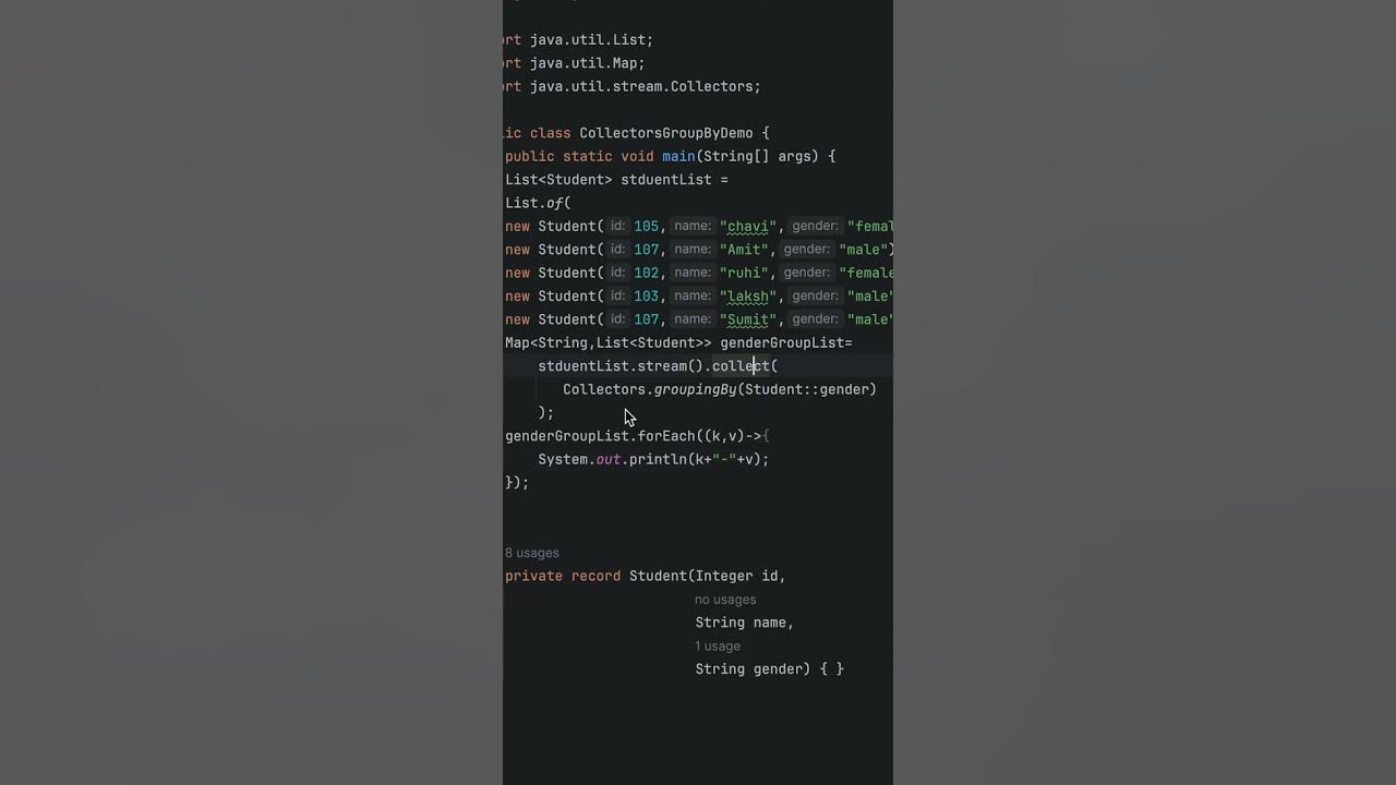  from code to shorts java stream groupingby unleashed coding 