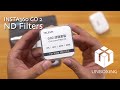 Telesin GO 2 Lens filter kit and GO 2 Camera frame case - Unboxing and test ASMR