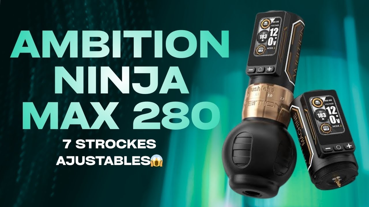 Ambition ninja max 280 TATTOO MACHINE review - YouTube
