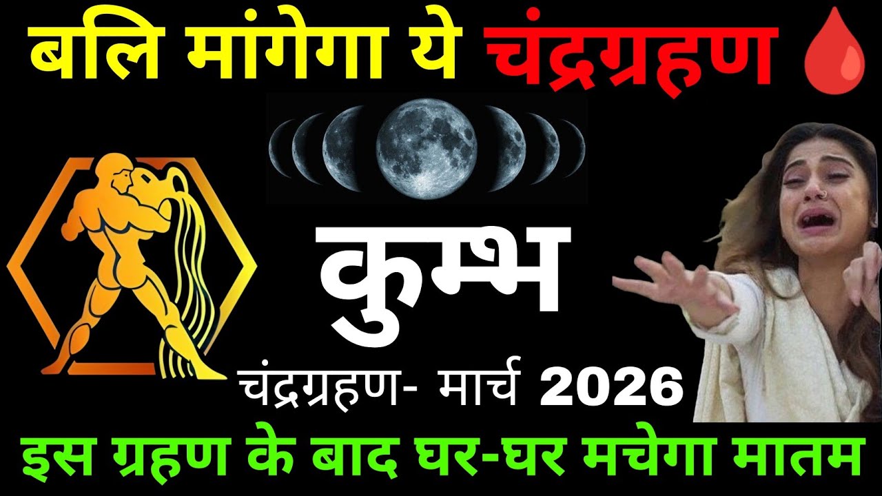 कुंभ राशि वालों, 3 मार्च चंद्रग्रहण के साथ घटेंगी ये 3 भयानक दुर्घटनाएं! काल का सबसे डरावना सच।
