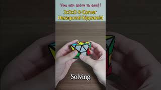 You can solve it too!!   || 3x3x3 4 Corner Hexagonal Dipyramid cube ||   #shorts