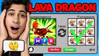 Mega Lava Dragon Trade Bat Dragon Verdi Roblox Adopt Me Siyah Oyun