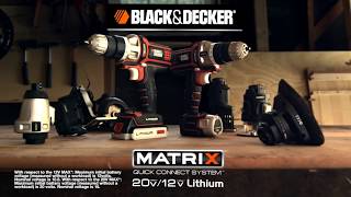 BLACK+DECKER Cordless Drill Combo Kit with Case, 6-Tool (BDCDMT1206KITC)