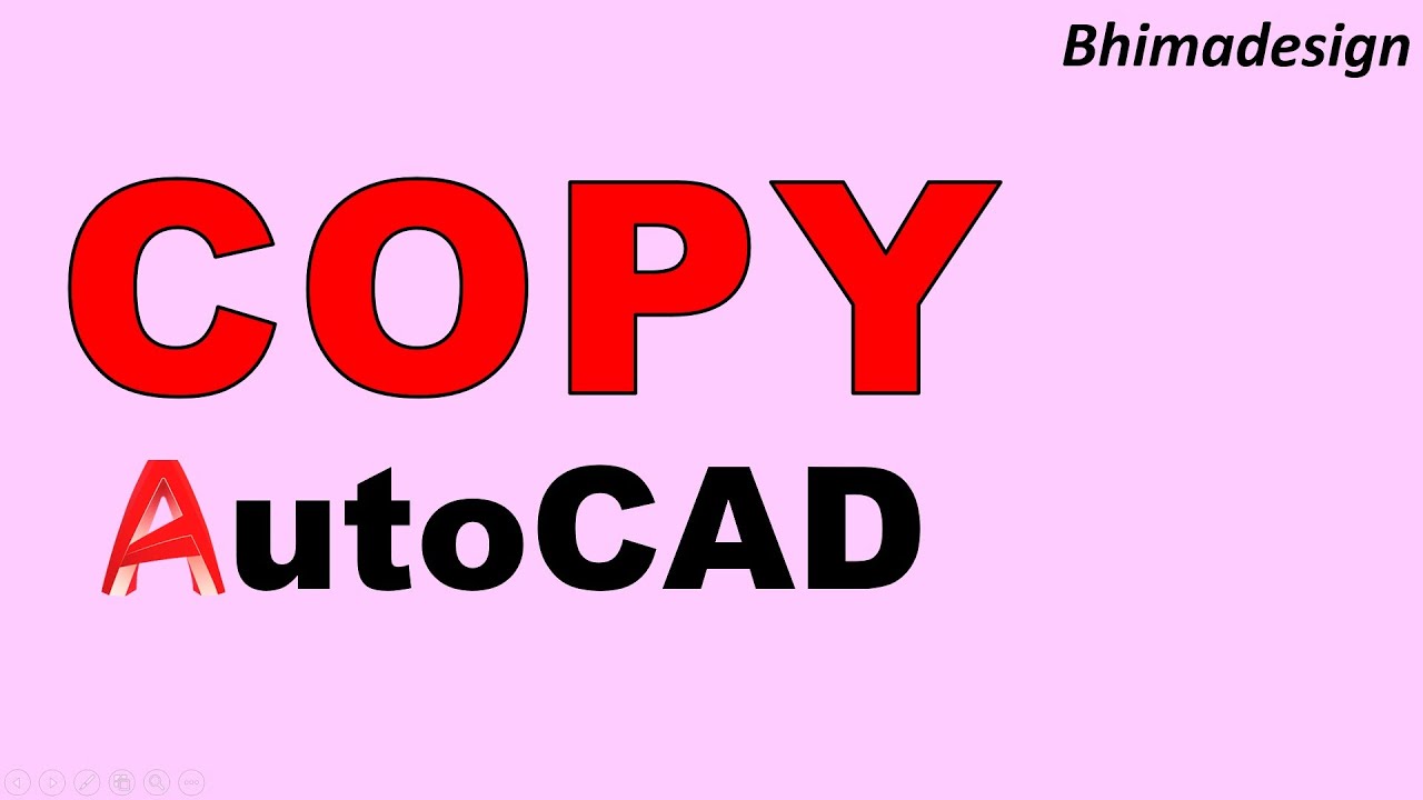 Tutorial Belajar COPY AutoCAD - YouTube