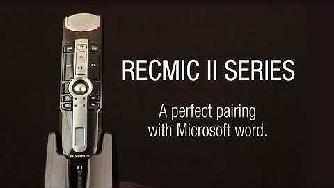 RecMic II and Microsoft Word Speech Recognition