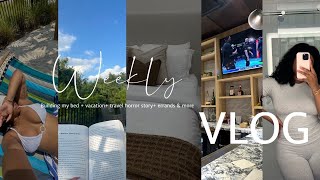 WEEKLY VLOG : Building my DREAM bed + travel HORROR story + vacation + bedroom updates &amp; more