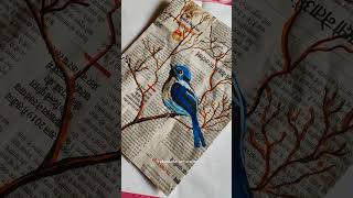 newspaper painting✨🤍 #reels #art #artist #viral #painting #trending #shorts #ytshorts #shortvideo