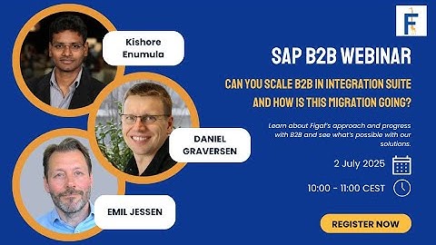 Webinar replay: Migration of B2B Mappings in SAP PI to Integration Suite